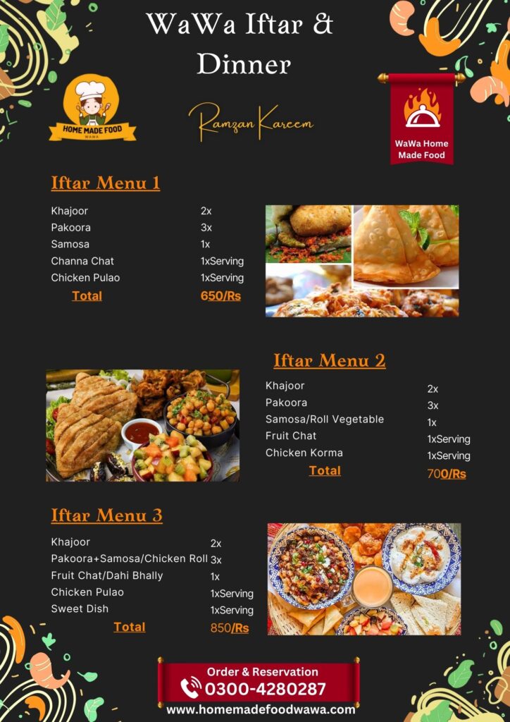 Iftar Menu
